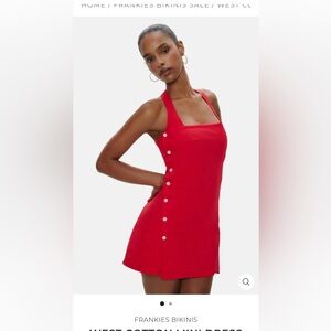 Frankie’s bikinis west cotton mini dress